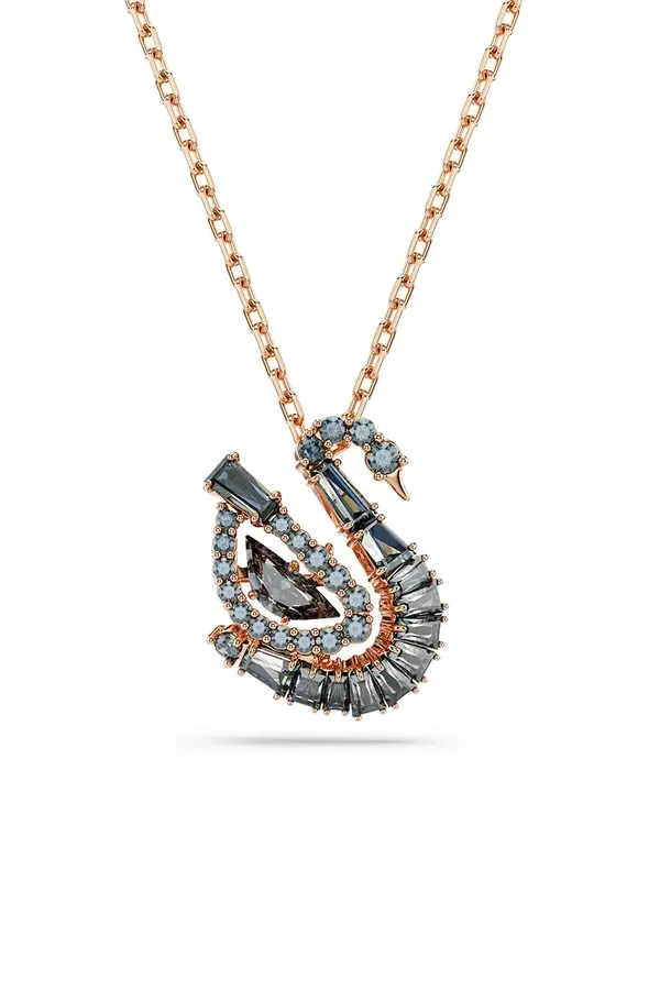 Swarovski Swarovski ogrlica z obeskom ženska pozlačena s kubičnim cirkonijem