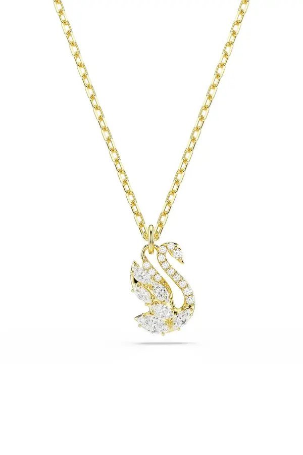 Swarovski Swarovski ogrlica z obeskom ženska pozlačena s kubičnim cirkonijem