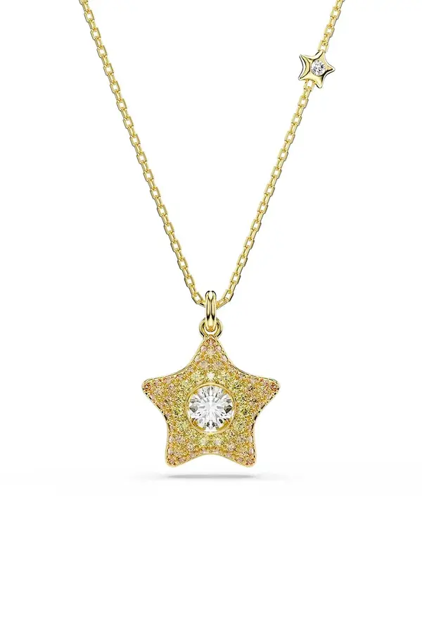 Swarovski Swarovski ogrlica z obeskom ženska pozlačena s kubičnim cirkonijem SUBLIMA