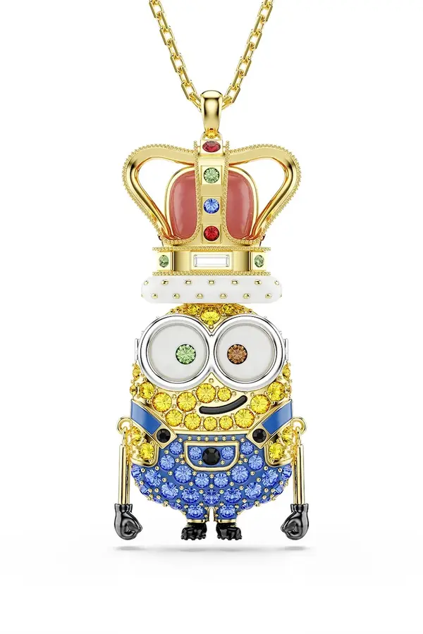 Swarovski Swarovski ogrlica z obeskom ženska pozlačena Swarovski kristal MINIONS