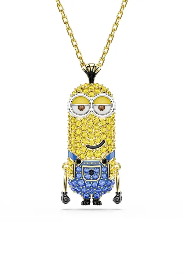 Swarovski Swarovski ogrlica z obeskom ženska pozlačena Swarovski kristal MINIONS
