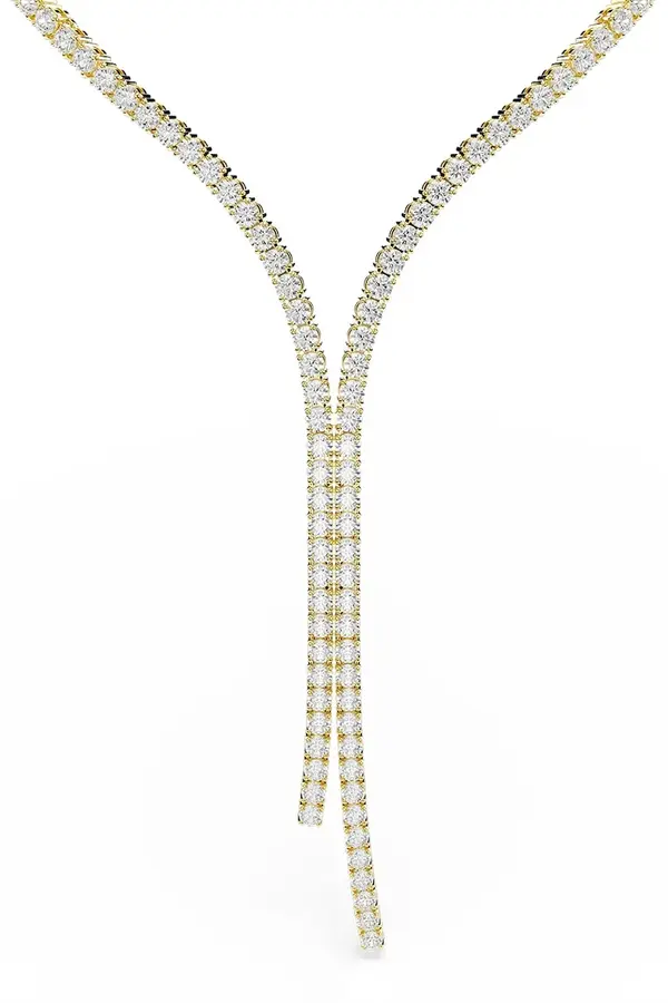 Swarovski Swarovski ogrlica ženska pozlačena s kubičnim cirkonijem MATRIX