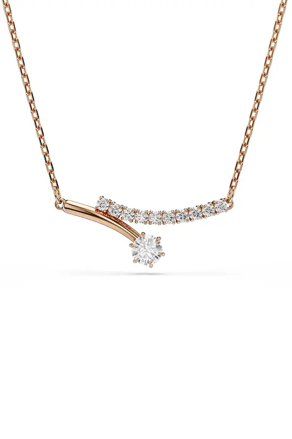 Swarovski Swarovski ogrlica ženska pozlačena s kubičnim cirkonijem MATRIX