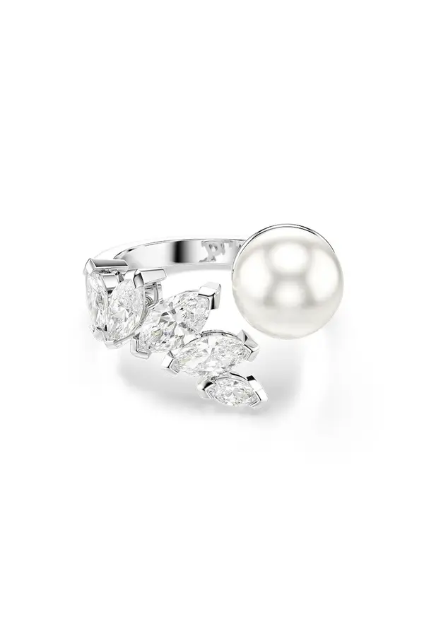 Swarovski Swarovski prstan ženski kovinski s kubičnim cirkonijem MESMERA