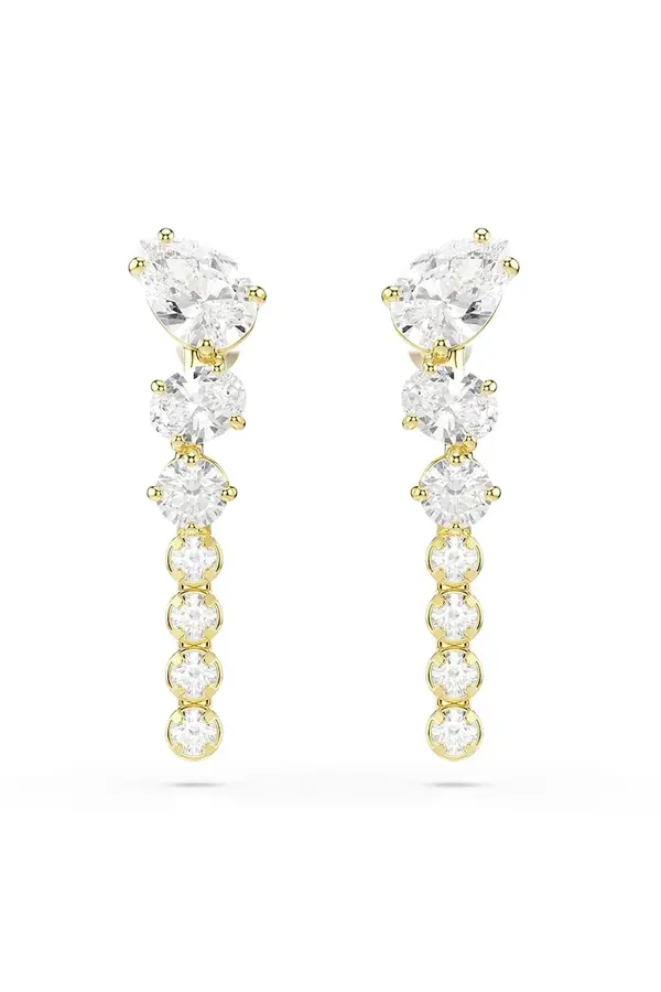 Swarovski Swarovski uhani ženski pozlačeni s kubičnim cirkonijem MESMERA