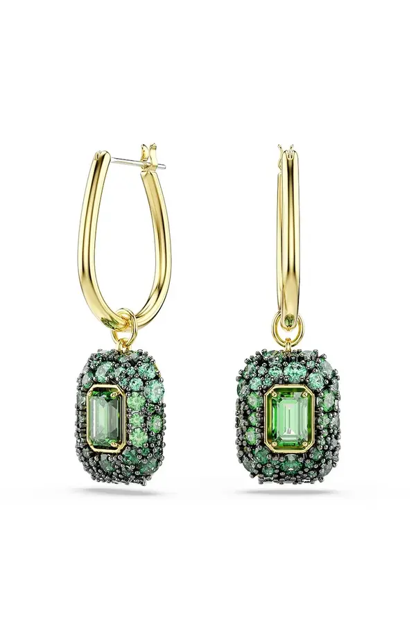 Swarovski Swarovski uhani ženski pozlačeni s kubičnim cirkonijem SUBLIMA