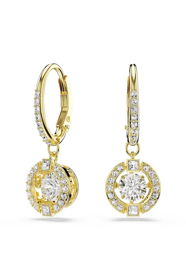 Swarovski Swarovski uhani ženski pozlačeni s kubičnim cirkonijem UNA