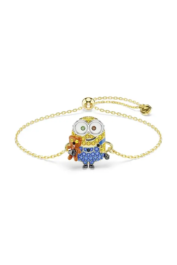 Swarovski Swarovski zapestnica ženska pozlačena s kristalom Swarovski MINIONS