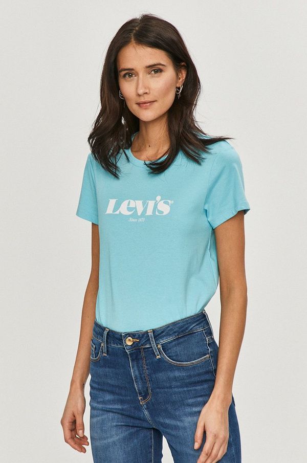 Levi's T-shirt Levi's modra barva