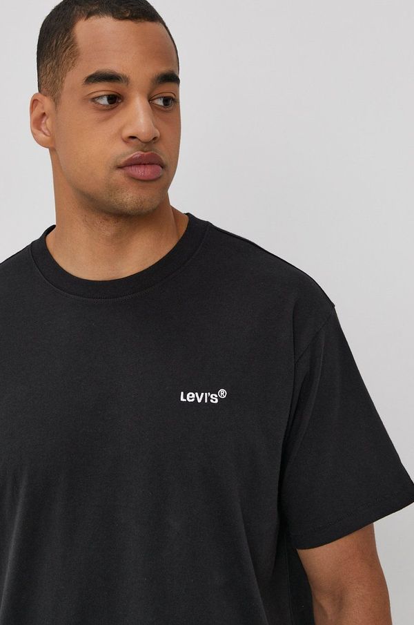 Levi's T-shirt Levi's moški, črna barva