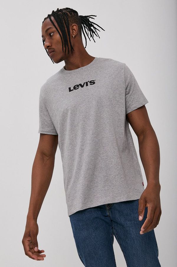 Levi's T-shirt Levi's moški, siva barva