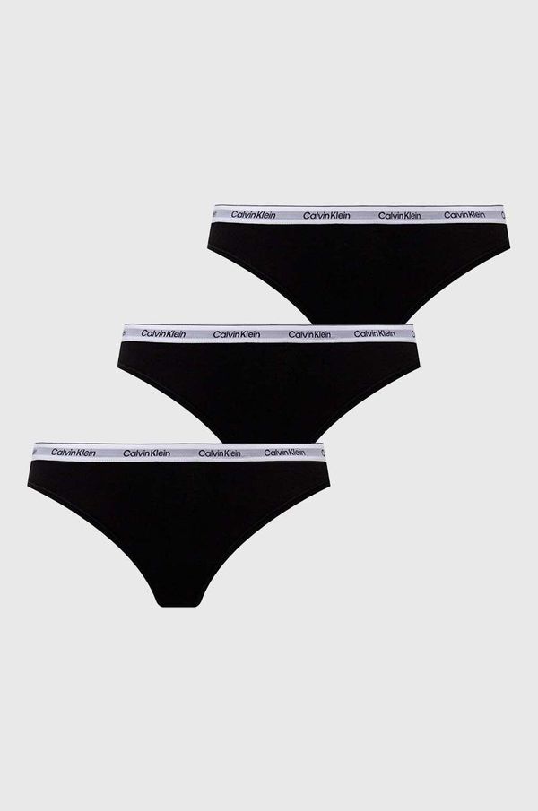 Calvin Klein Underwear Tangice Calvin Klein Underwear 3-pack črna barva, 000QD5209E