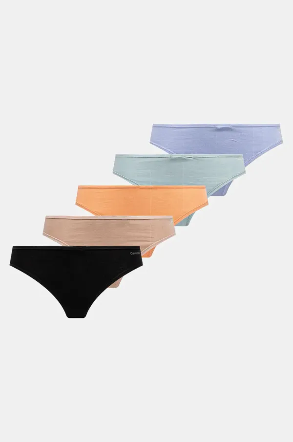 Calvin Klein Underwear Tangice Calvin Klein Underwear 5-pack oranžna barva, 000QD5250E