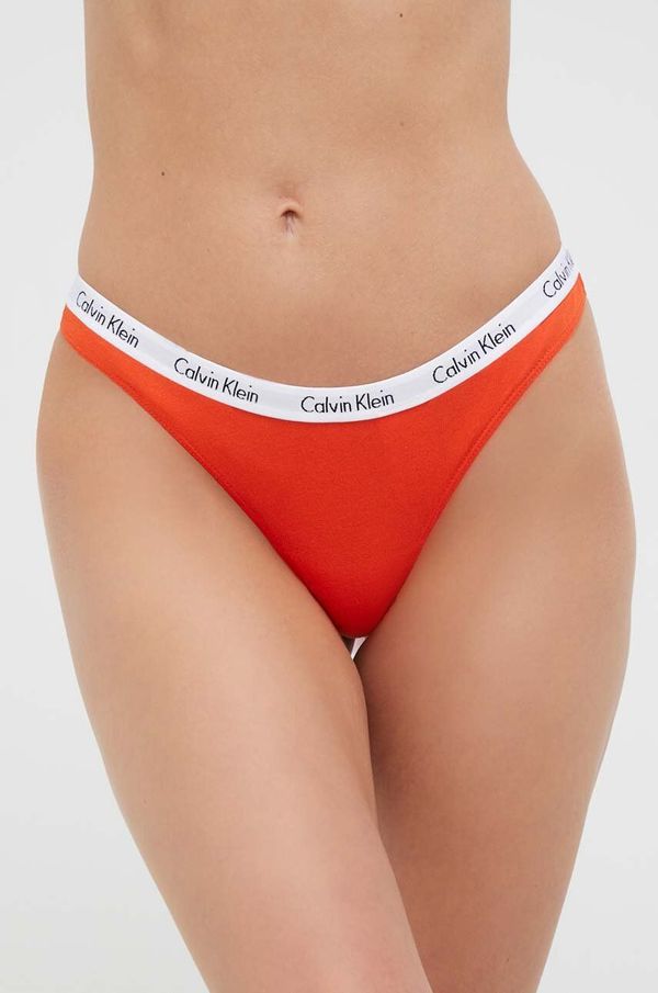 Calvin Klein Underwear Tangice Calvin Klein Underwear 5-pack oranžna barva