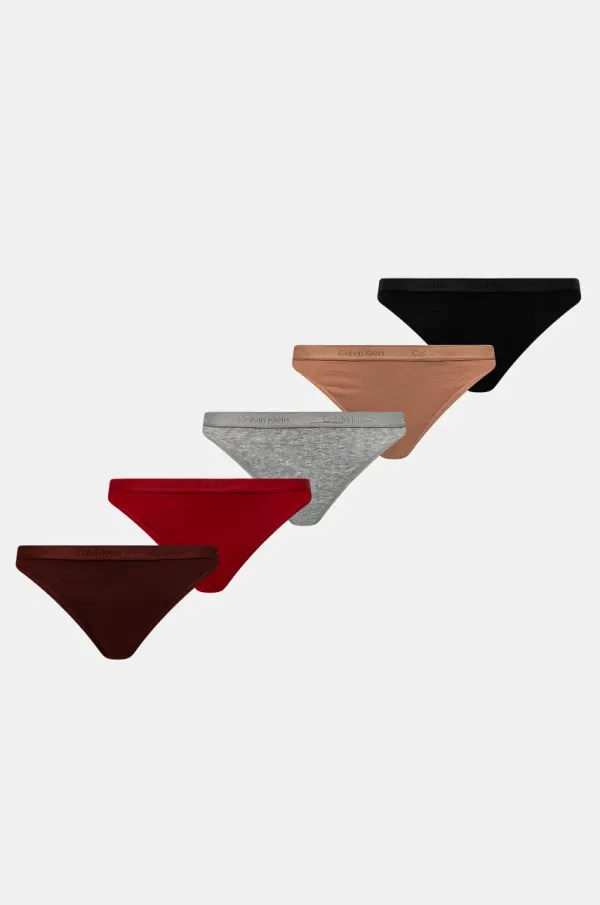 Calvin Klein Underwear Tangice Calvin Klein Underwear 5-pack rdeča barva, 000QD5247E