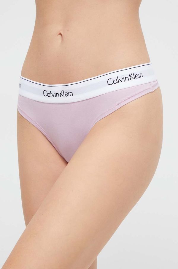 Calvin Klein Underwear Tangice Calvin Klein Underwear vijolična barva, 0000F3786E