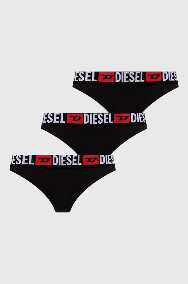 Diesel Tangice Diesel UFST-STARS-THREEPACK 3-pack črna barva, 00SE0K.0NJAP