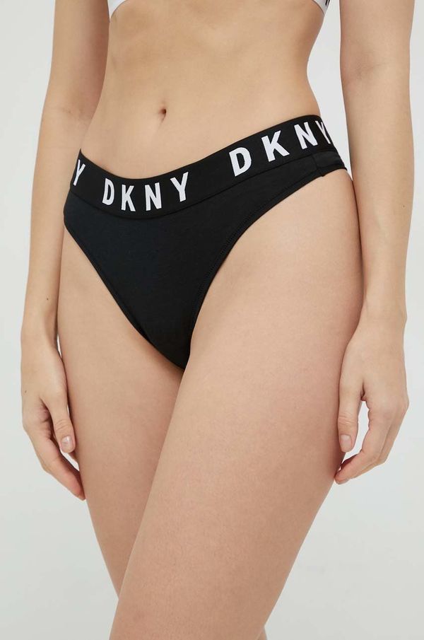 DKNY Tangice Dkny črna barva