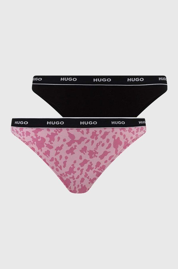 Hugo Tangice HUGO 3-pack roza barva