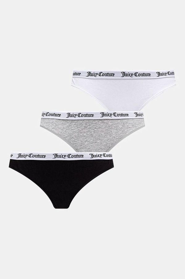 Juicy Couture Tangice Juicy Couture DANA THONG 3PK 3-pack siva barva, JCLTH224571