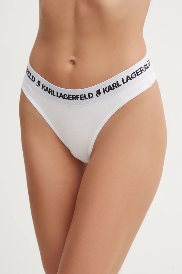 Karl Lagerfeld Tangice Karl Lagerfeld 3-pack bela barva, 246W2113