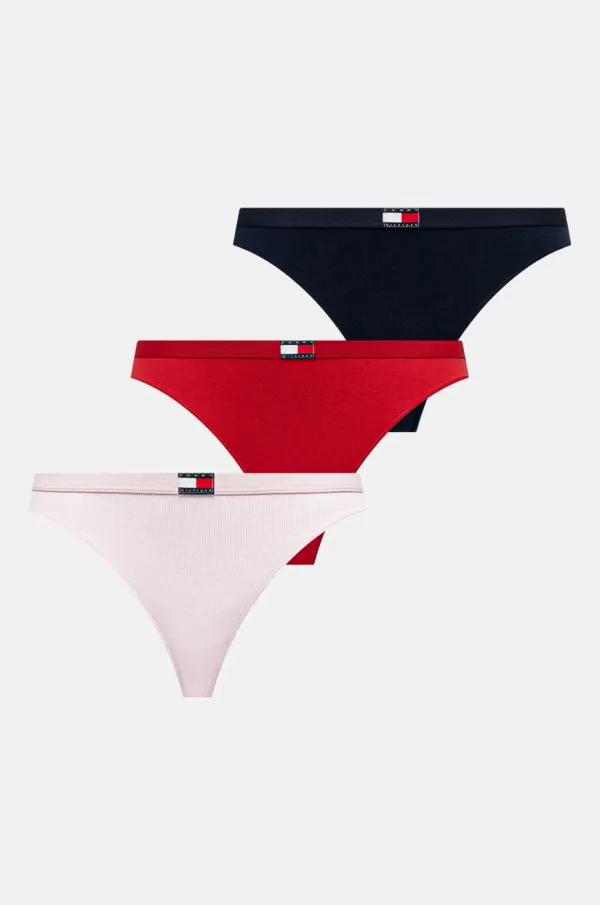 Tommy Hilfiger Tangice Tommy Hilfiger 3-pack črna barva, UW0UW05641