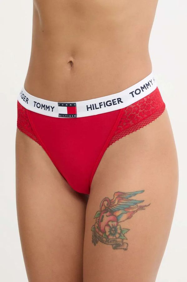 Tommy Hilfiger Tangice Tommy Hilfiger rdeča barva, UW0UW05619