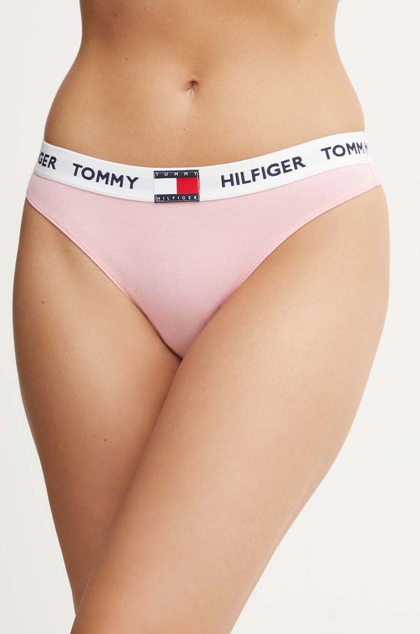 Tommy Hilfiger Tangice Tommy Hilfiger roza barva, UW0UW05616