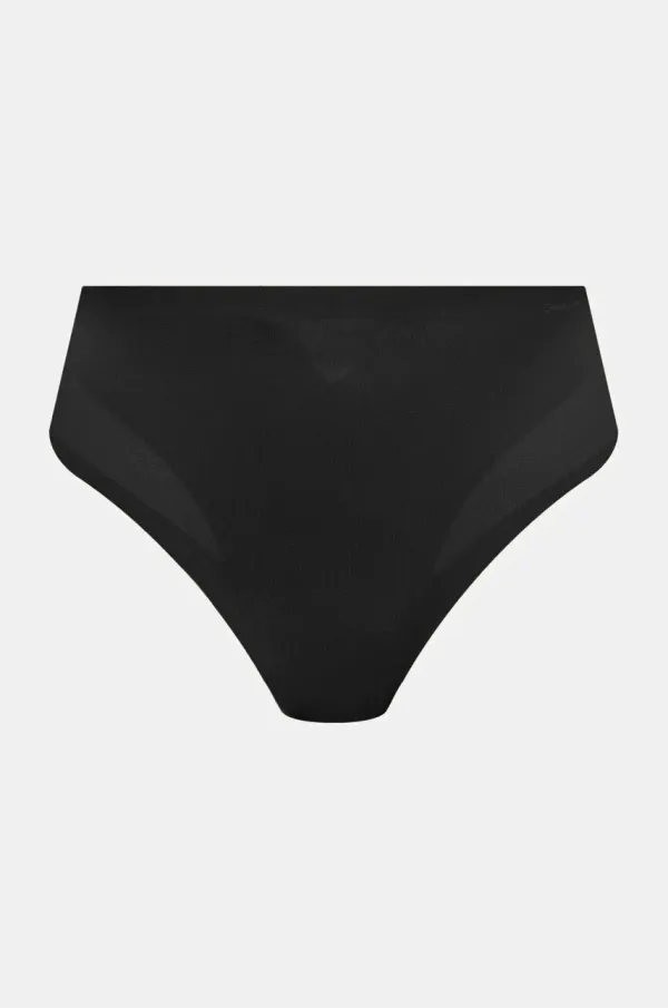 Calvin Klein Underwear Tangice za oblikovanje postave Calvin Klein Underwear črna barva, LV00QF8165