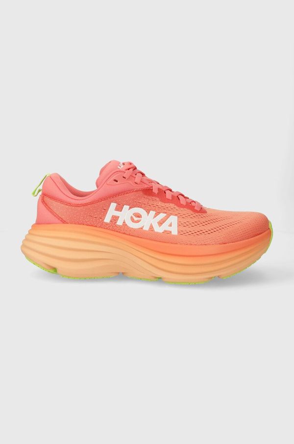 Hoka Tekaški čevlji Hoka One One Bondi 8 oranžna barva