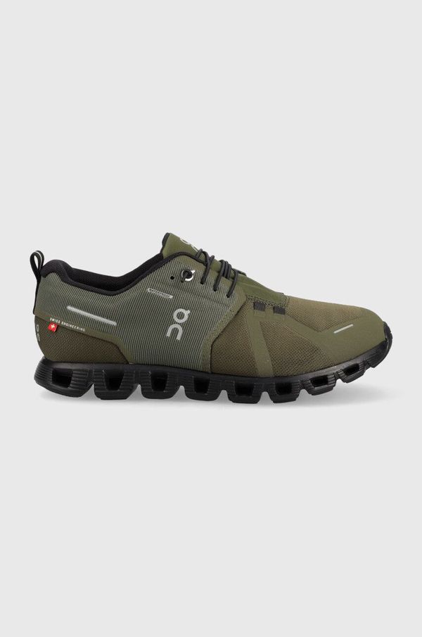 On-running Tekaški čevlji On-running Cloud Waterproof zelena barva, 599884