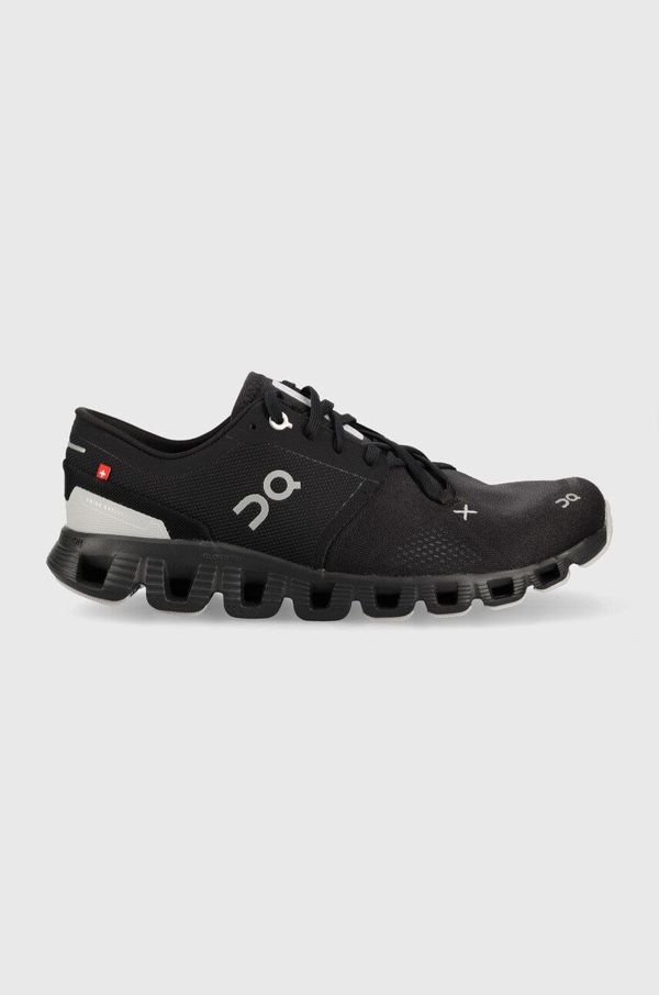 On-running Tekaški čevlji On-running Cloud X 3 črna barva, 6098705