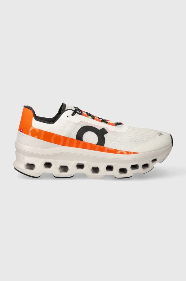 On-running Tekaški čevlji On-running Cloudmonster bela barva