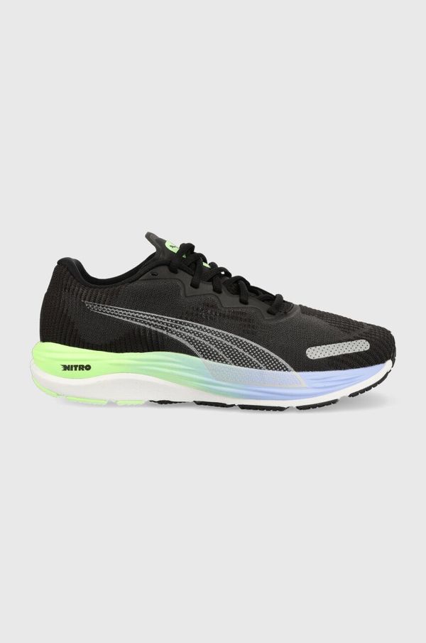 Puma Tekaški čevlji Puma Velocity Nitro 2 Fade črna barva