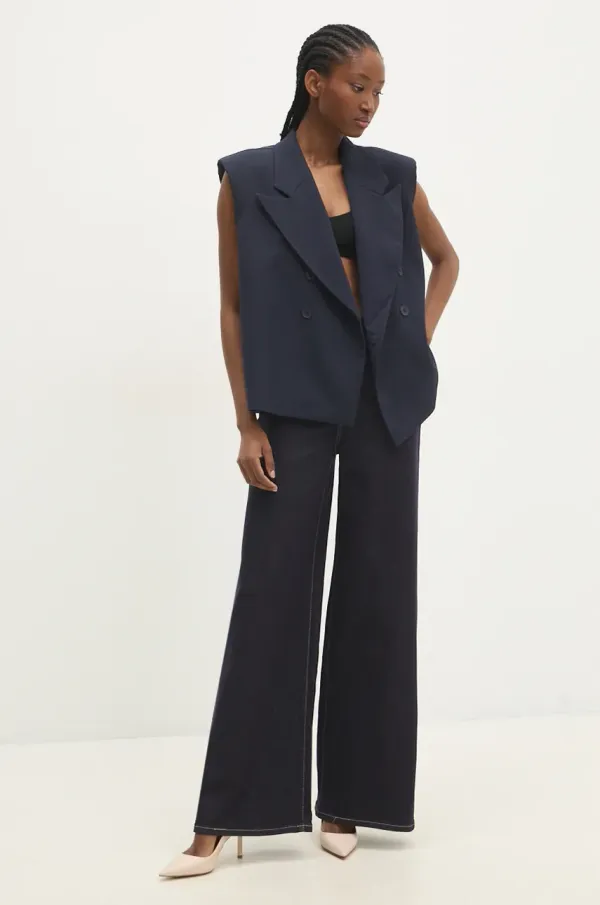 Answear Lab Telovnik Answear Lab mornarsko modra barva