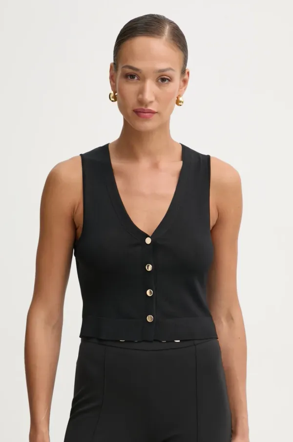 Fracomina Telovnik Fracomina črna barva, FR25SJ5011K41601