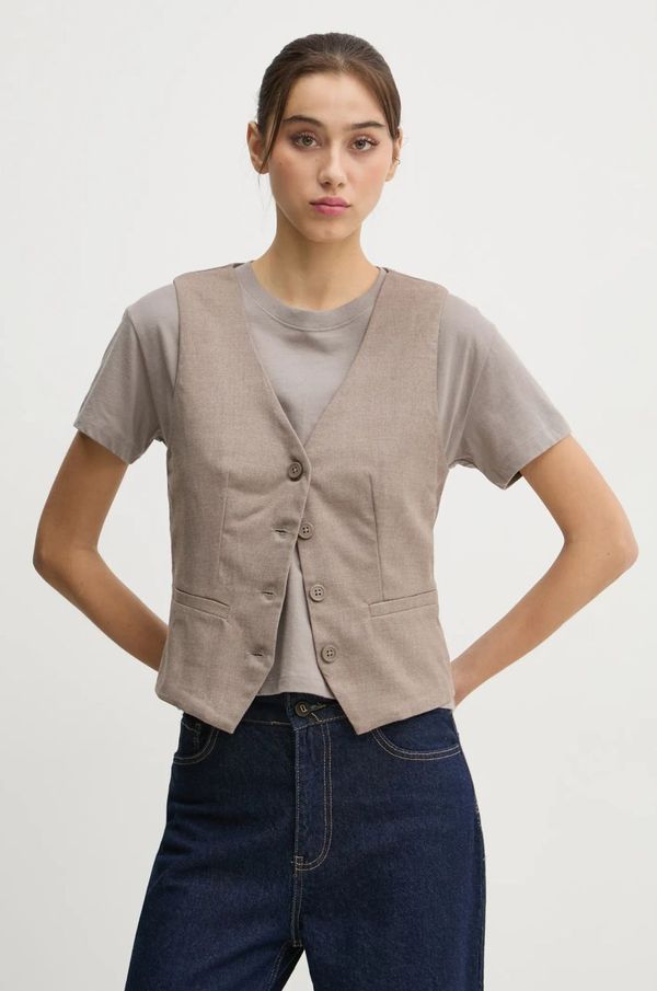 Hollister Co. Telovnik Hollister Co. bež barva, KI340-4080