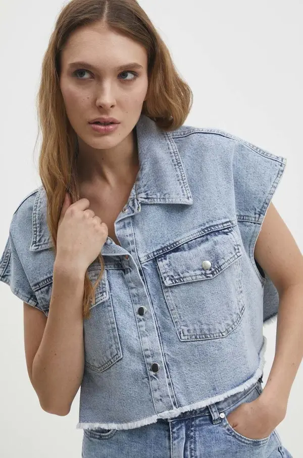 Answear.LAB Telovnik iz jeansa Answear.LAB