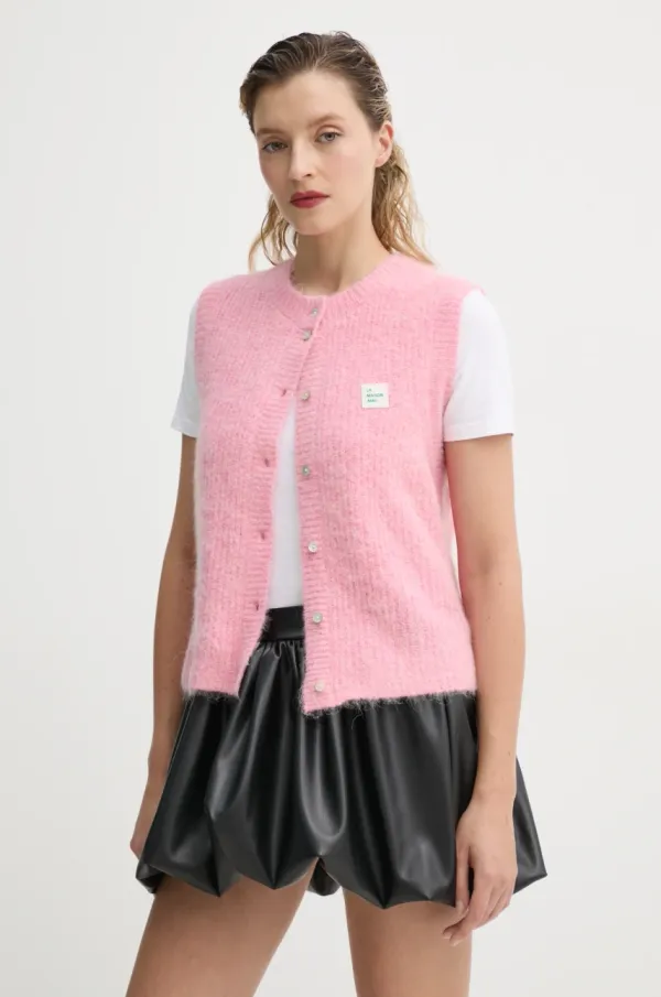 American Vintage Telovnik s primesjo volne American Vintage 0 roza barva, EAST19MCH24