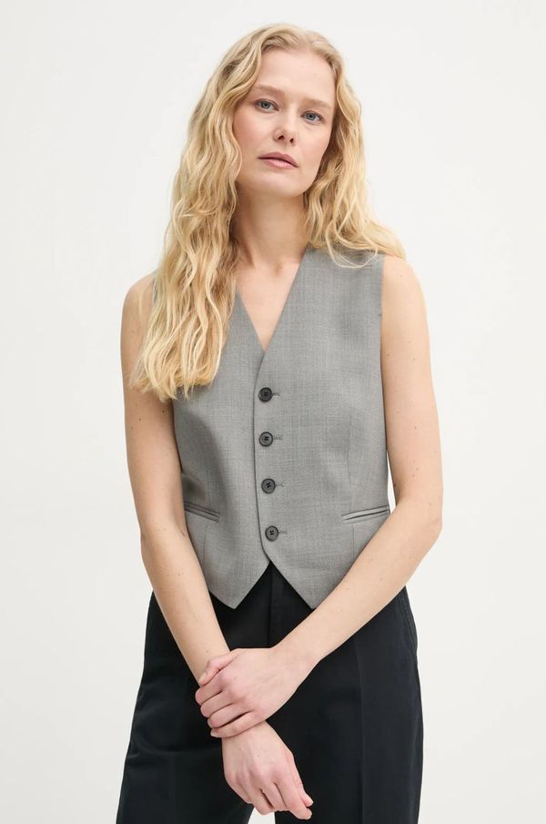 Filippa K Telovnik s primesjo volne Filippa K siva barva, 31567