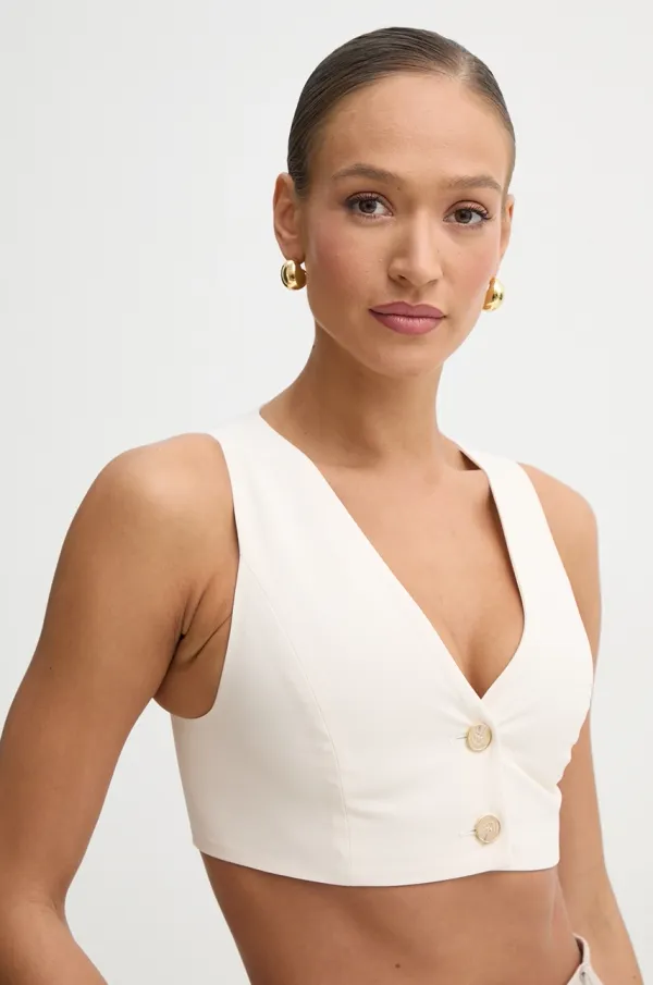 Simona Corsellini Telovnik Simona Corsellini bež barva, P25CPTO011