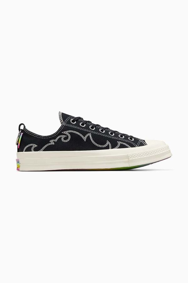 Converse Teniske Converse Chuck 70 OX Pride črna barva, A10215C