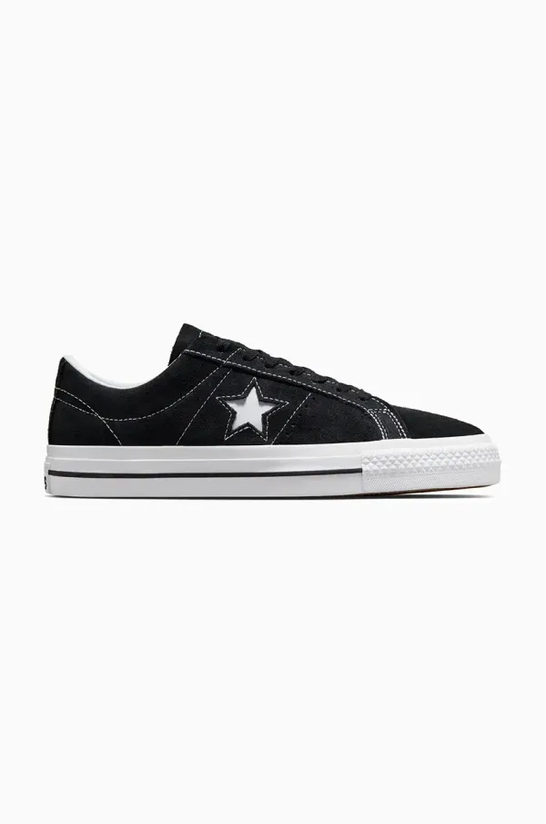 Converse Teniske iz semiša Converse One Star Pro Tn+ črna barva, 171327C