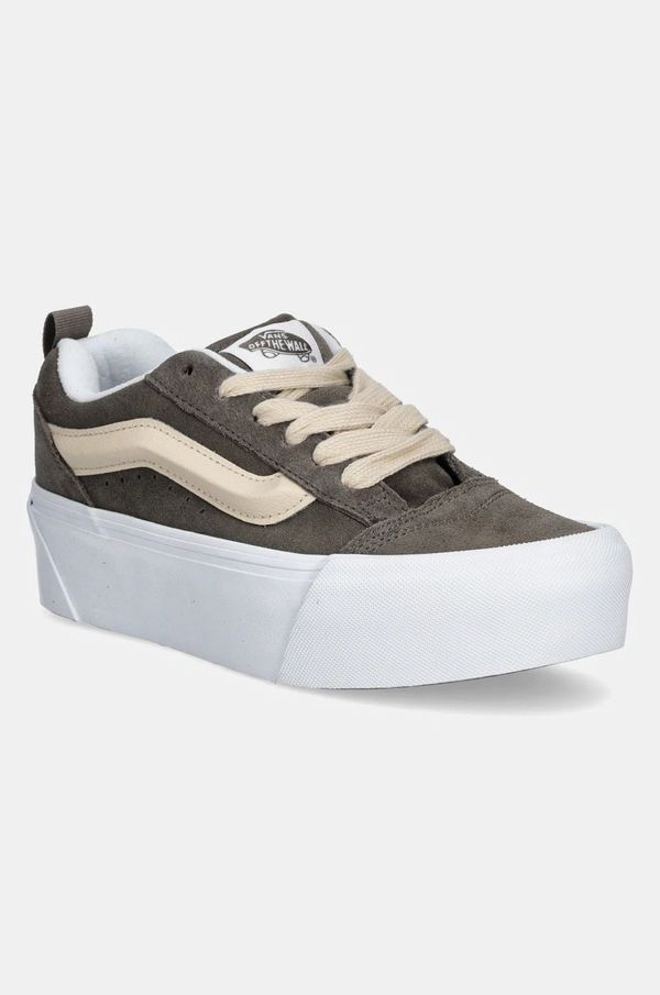 Vans Teniske iz semiša Vans Knu Stack rjava barva, VN000CP69JC1