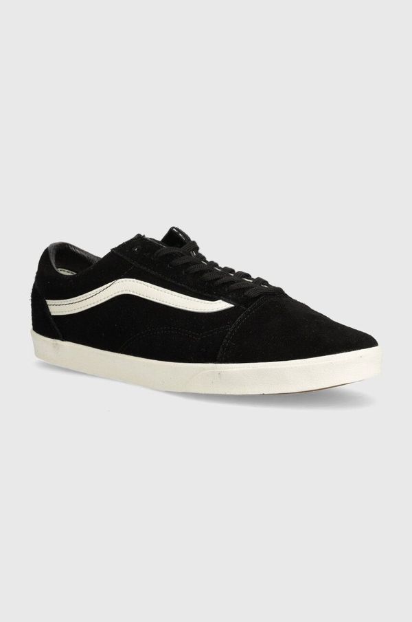 Vans Teniske iz semiša Vans Old Skool Lowpro črna barva, VN000D0E1KP1