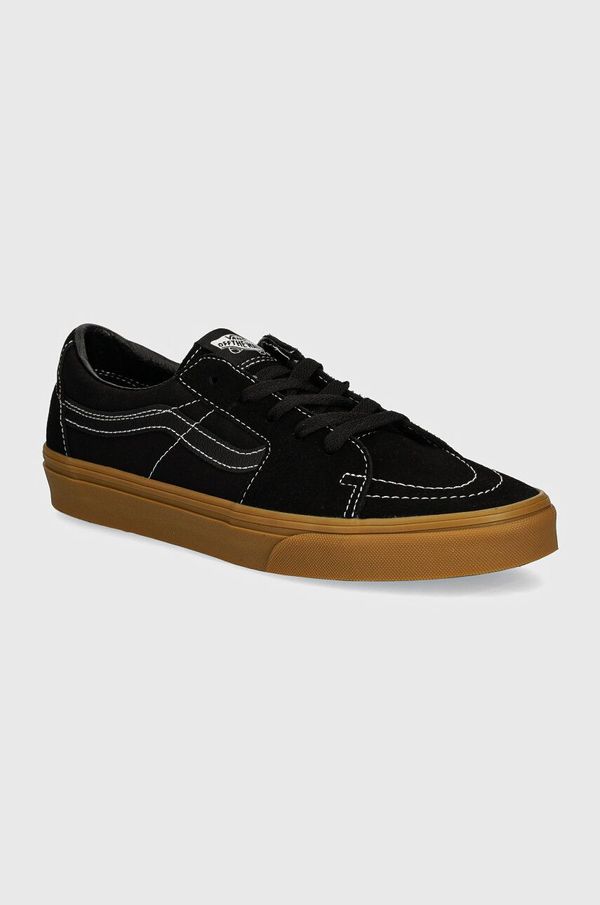 Vans Teniske iz semiša Vans SK8-Low črna barva, VN0009QRCJJ1