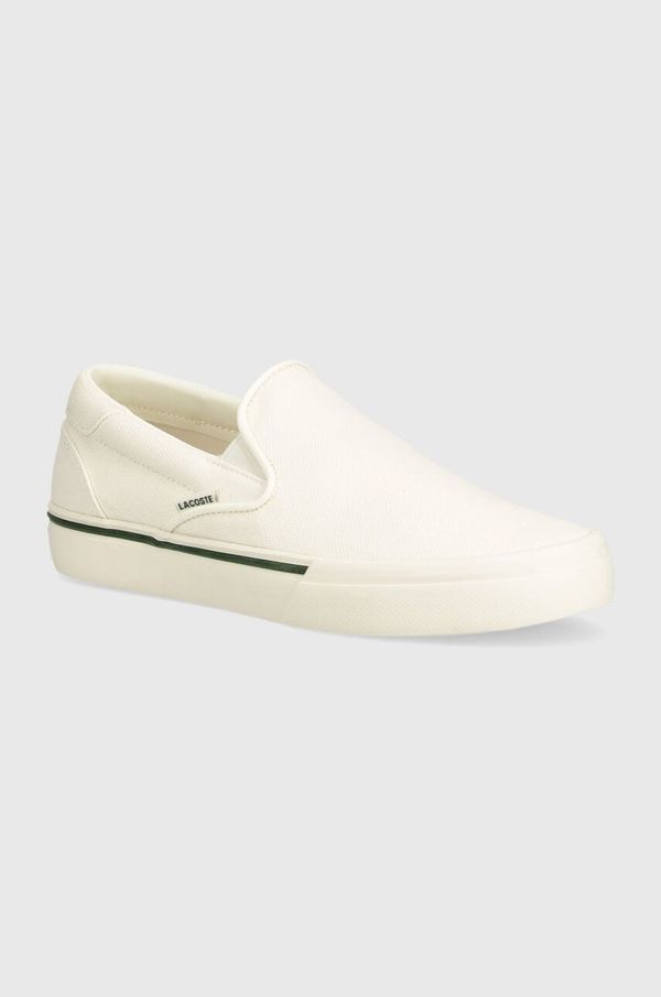 Lacoste Teniske Lacoste Jump Serve Logo Textile Slip On moške, bež barva, 47CMA0037