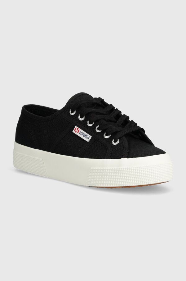 Superga Teniske Superga 2740 PLATFORM ženske, bela barva, S21384W