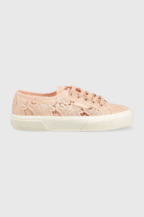 Superga Teniske Superga 2750 MACRAME ženske, roza barva, S81219W