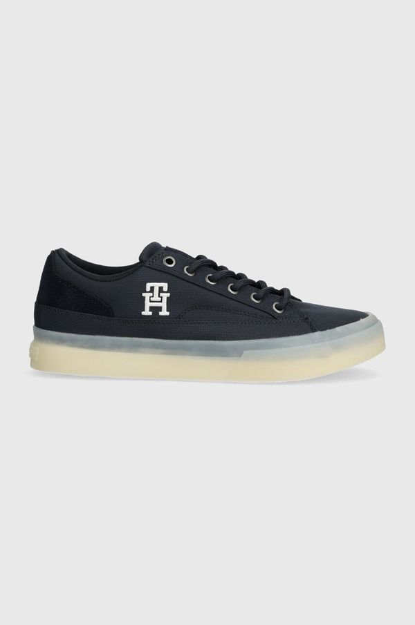 Tommy Hilfiger Teniske Tommy Hilfiger TH HI VULC STREET LOW MIX moške, mornarsko modra barva, FM0FM04951